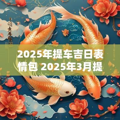 2025年提车吉日表情包 2025年3月提车吉日