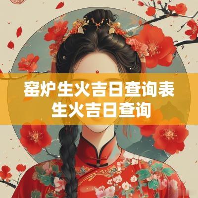 窑炉生火吉日查询表 生火吉日查询