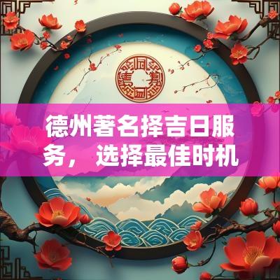德州著名择吉日服务， 选择最佳时机的艺术