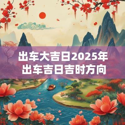 出车大吉日2025年 出车吉日吉时方向查询2025年7月