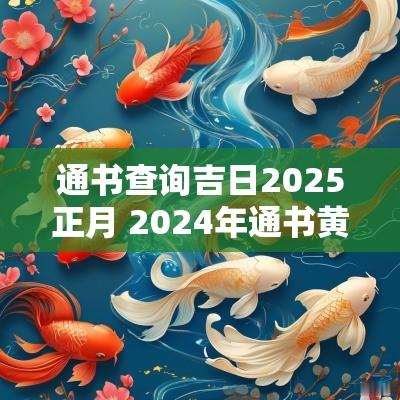 通书查询吉日2025正月 2025年通书黄道吉日