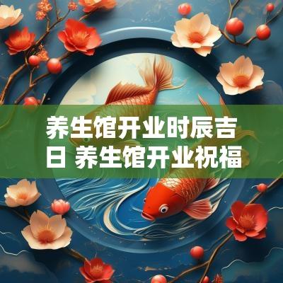 养生馆开业时辰吉日 养生馆开业祝福语