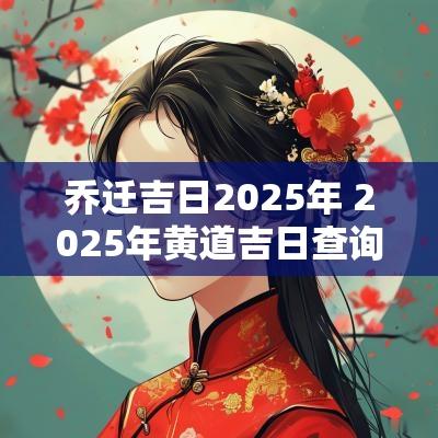 乔迁吉日2025年 2025年黄道吉日查询 乔迁新居