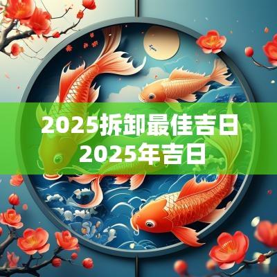 2025拆卸最佳吉日 2025年吉日