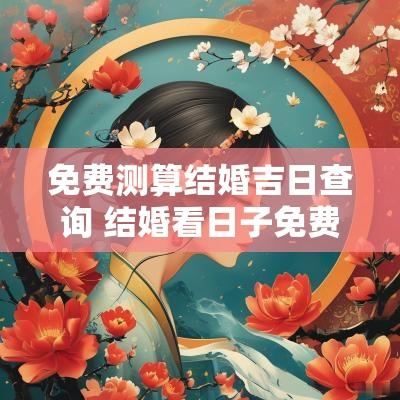 免费测算结婚吉日查询 结婚看日子免费测算