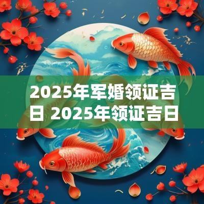 2025年军婚领证吉日 2025年领证吉日