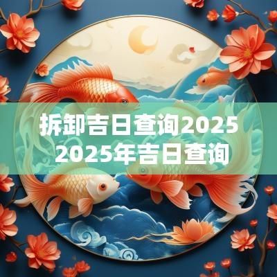 拆卸吉日查询2025 2025年吉日查询