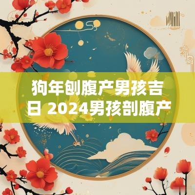 狗年刨腹产男孩吉日 2025男孩剖腹产吉日
