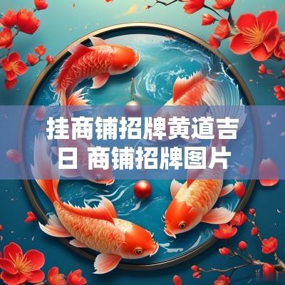 挂商铺招牌黄道吉日 商铺招牌图片