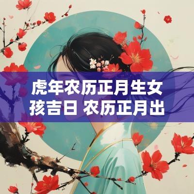 蛇年农历正月生女孩吉日 农历正月出生的虎女命运如何