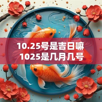 10.25号是吉日嘛 1025是几月几号