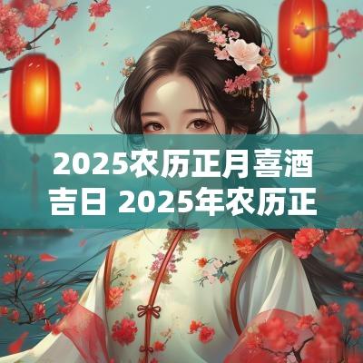 2025农历正月喜酒吉日 2025年农历正月的黄道吉日