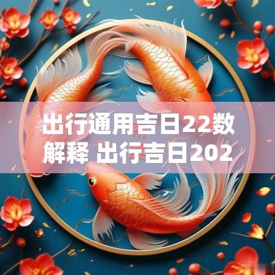 出行通用吉日22数解释 出行吉日2025年2月10