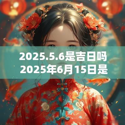 2025.5.6是吉日吗 2025年6月15日是黄道吉日吗