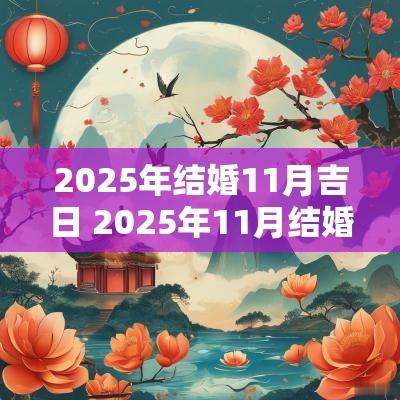 2025年结婚11月吉日 2025年11月结婚黄道吉日查询