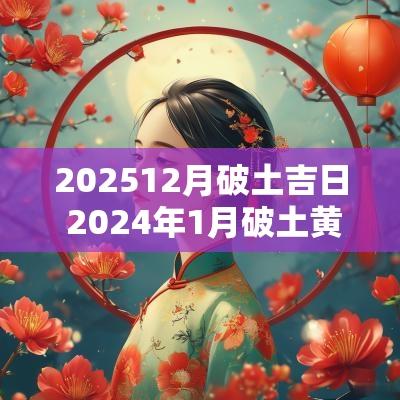 202512月破土吉日 2025年1月破土黄道吉日