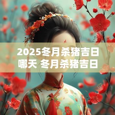 2025冬月杀猪吉日哪天 冬月杀猪吉日查询