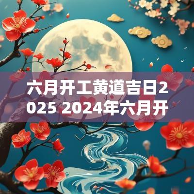 六月开工黄道吉日2025 2025年六月开工黄道吉日