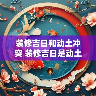 装修吉日和动土冲突 装修吉日是动土还是破土