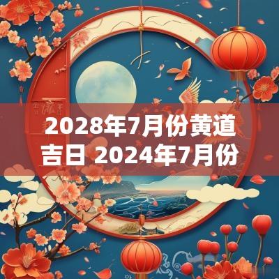 2028年7月份黄道吉日 2025年7月份黄道吉日查询