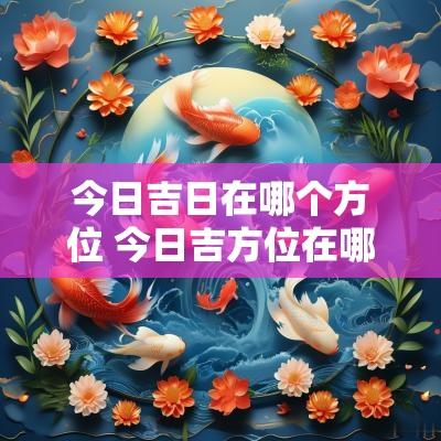 今日吉日在哪个方位 今日吉方位在哪方