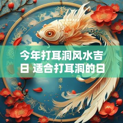 今年打耳洞风水吉日 适合打耳洞的日子