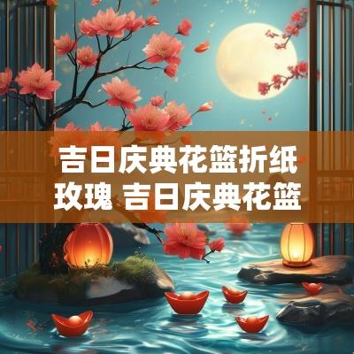 吉日庆典花篮折纸玫瑰 吉日庆典花篮折纸玫瑰花教程