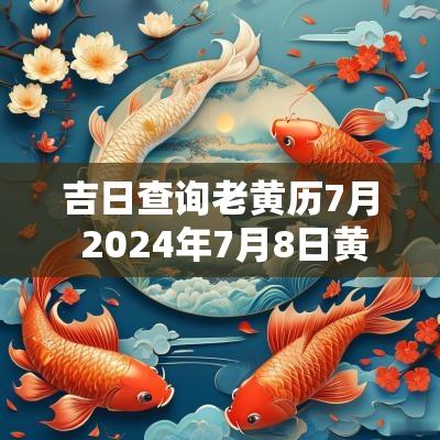 吉日查询老黄历7月 2025年7月8日黄道吉日查询老黄历