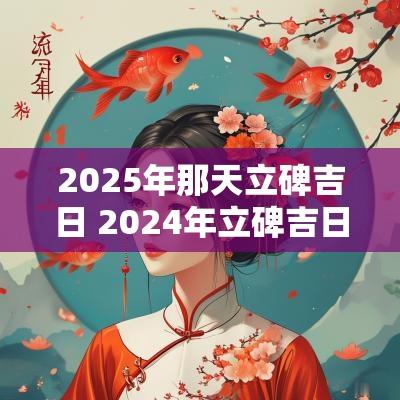 2025年那天立碑吉日 2025年立碑吉日