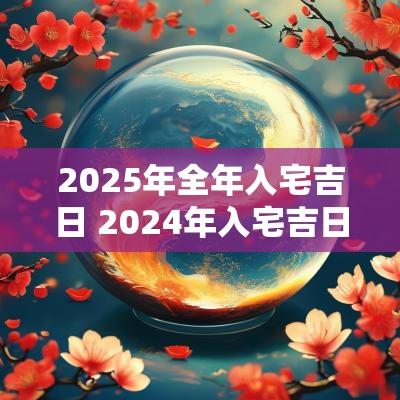 2025年全年入宅吉日 2025年入宅吉日一览表
