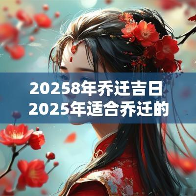 20258年乔迁吉日 2025年适合乔迁的黄道吉日