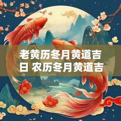 老黄历冬月黄道吉日 农历冬月黄道吉日查询2025