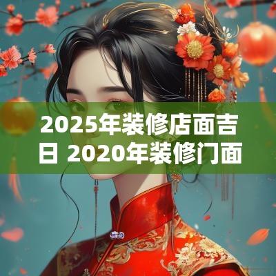 2025年装修店面吉日 2025年装修门面哪天日子好