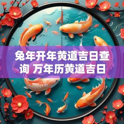 蛇年开年黄道吉日查询 万年历黄道吉日属兔