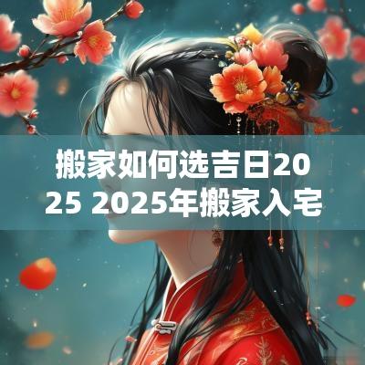 搬家如何选吉日2025 2025年搬家入宅最吉利好日子