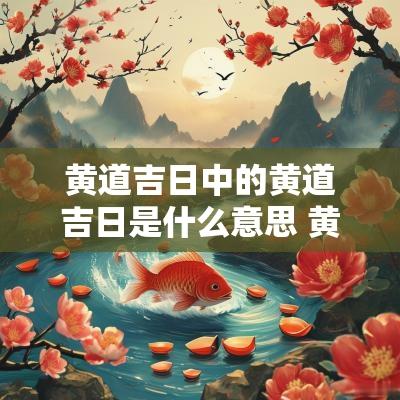 黄道吉日中的黄道吉日是什么意思 黄道吉日中的破日是什么意思