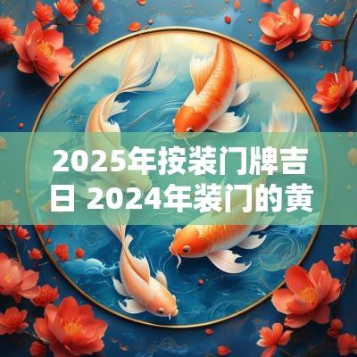2025年按装门牌吉日 2025年装门的黄道吉日