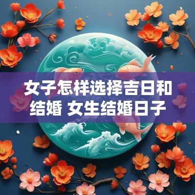 女子怎样选择吉日和结婚 女生结婚日子怎么选择