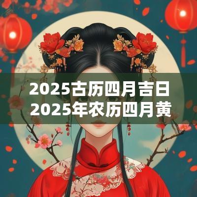 2025古历四月吉日 2025年农历四月黄道吉日查询