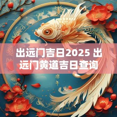 出远门吉日2025 出远门黄道吉日查询
