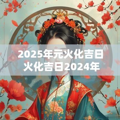 2025年元火化吉日 火化吉日2025年