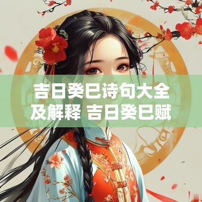 吉日癸巳诗句大全及解释 吉日癸巳赋