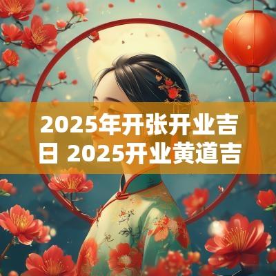 2025年开张开业吉日 2025开业黄道吉日