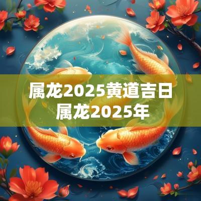 属龙2025黄道吉日 属龙2025年