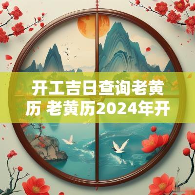 开工吉日查询老黄历 老黄历2025年开工黄道吉日查询
