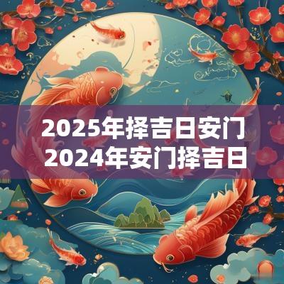 2025年择吉日安门 2025年安门择吉日的正确方法