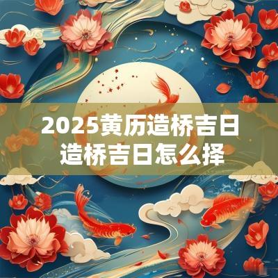2025黄历造桥吉日 造桥吉日怎么择