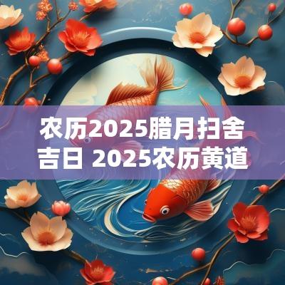 农历2025腊月扫舍吉日 2025农历黄道吉日查询