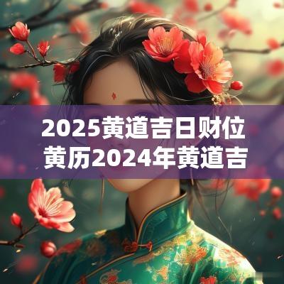 2025黄道吉日财位 黄历2025年黄道吉日财神方位