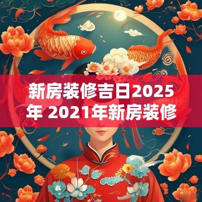 新房装修吉日2025年 2025年新房装修的黄道吉日